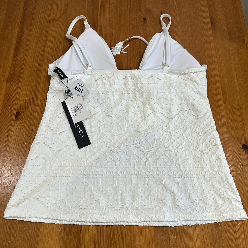 La Blanca Textured White Bikini Set - Picture 7 of 10